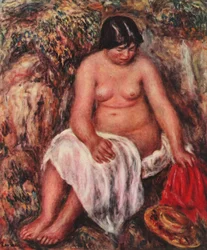 Nude with Straw Hat